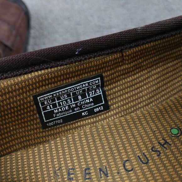 Keen Sterling City Slip-On Shoes Womens Size 10.5 Loafers Brown Leather Comfort - Picture 3 of 11